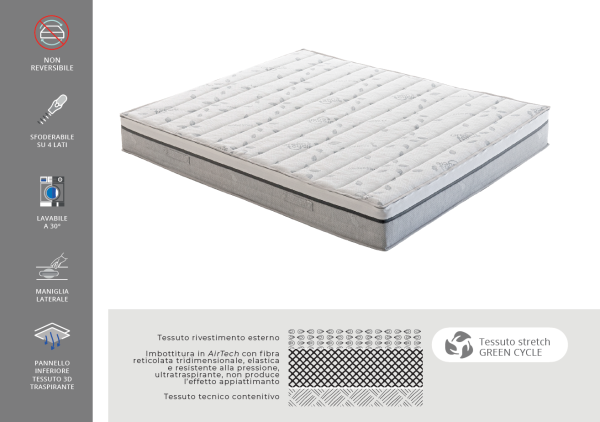 Materasso Memory Foam Parigi