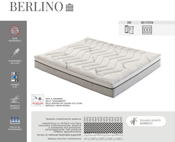 Materasso molle e memory Berlino